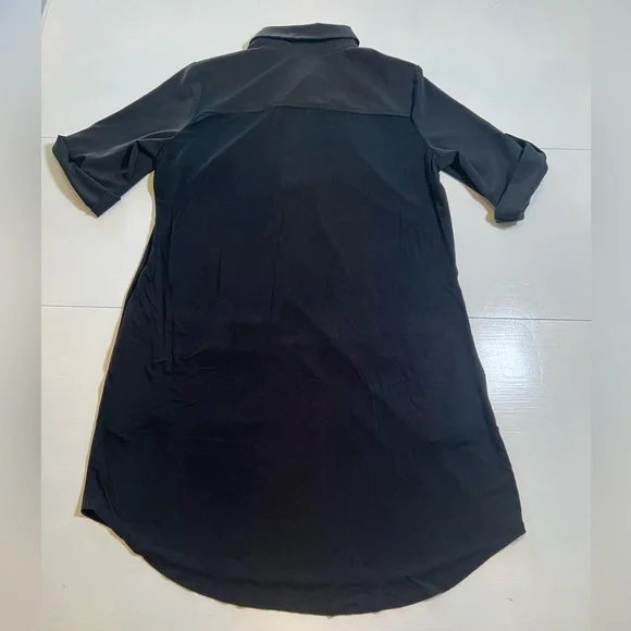 New York & Company Black Tunic MIDI Dress Medium - Picture 3 of 11